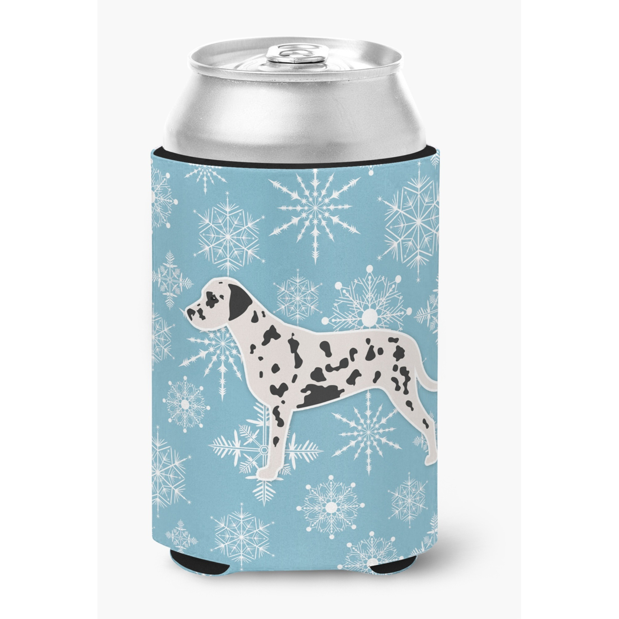&quotCaroline's Treasures Winter Snowflake Dalmatian Can or Bottle Hugger BB3483CC, Can Hugger, Multicolor"