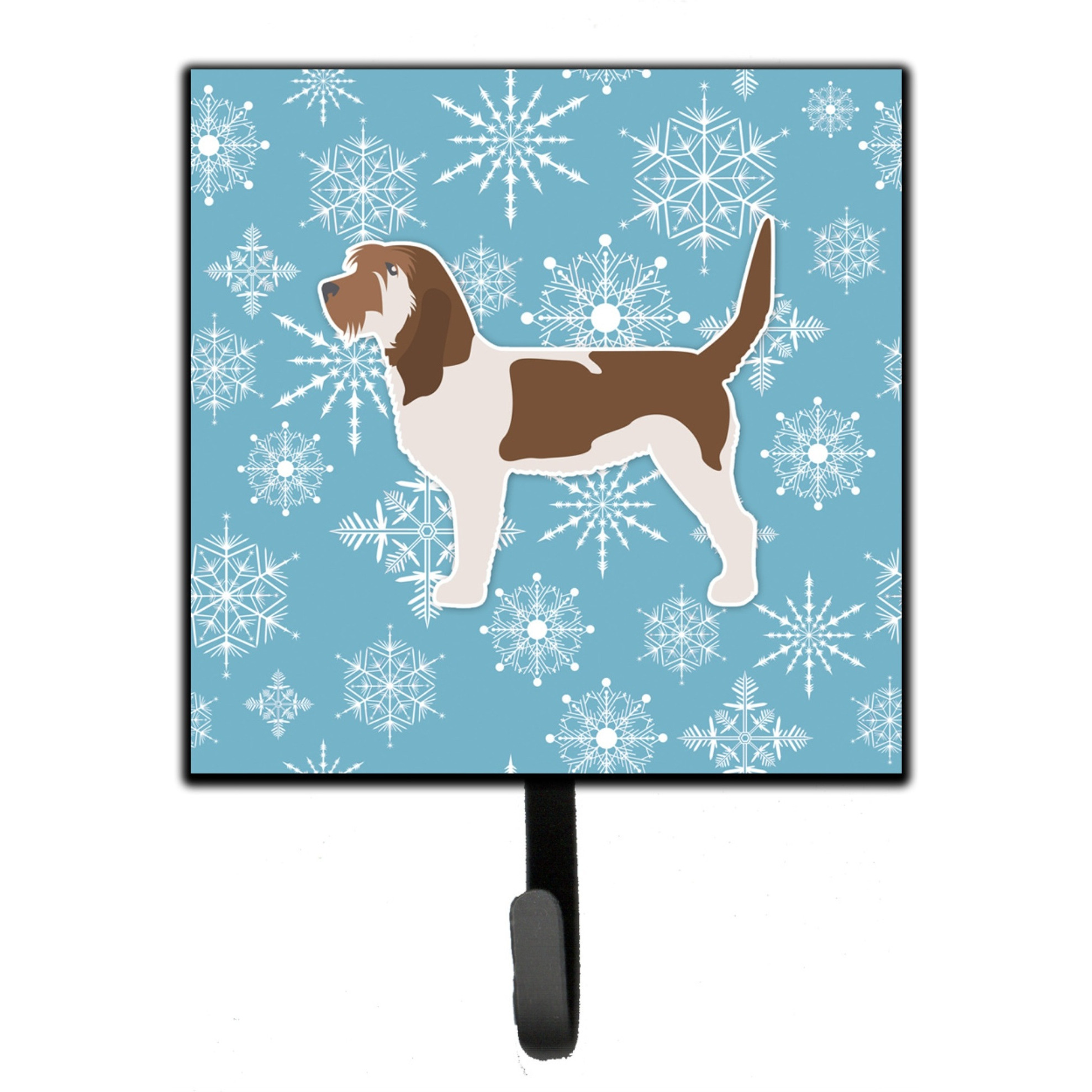 &quotCaroline's Treasures Winter Snowflake Grand Basset Griffon Vendeen Leash or Key Holder BB3490SH4, Small, Multicolor"