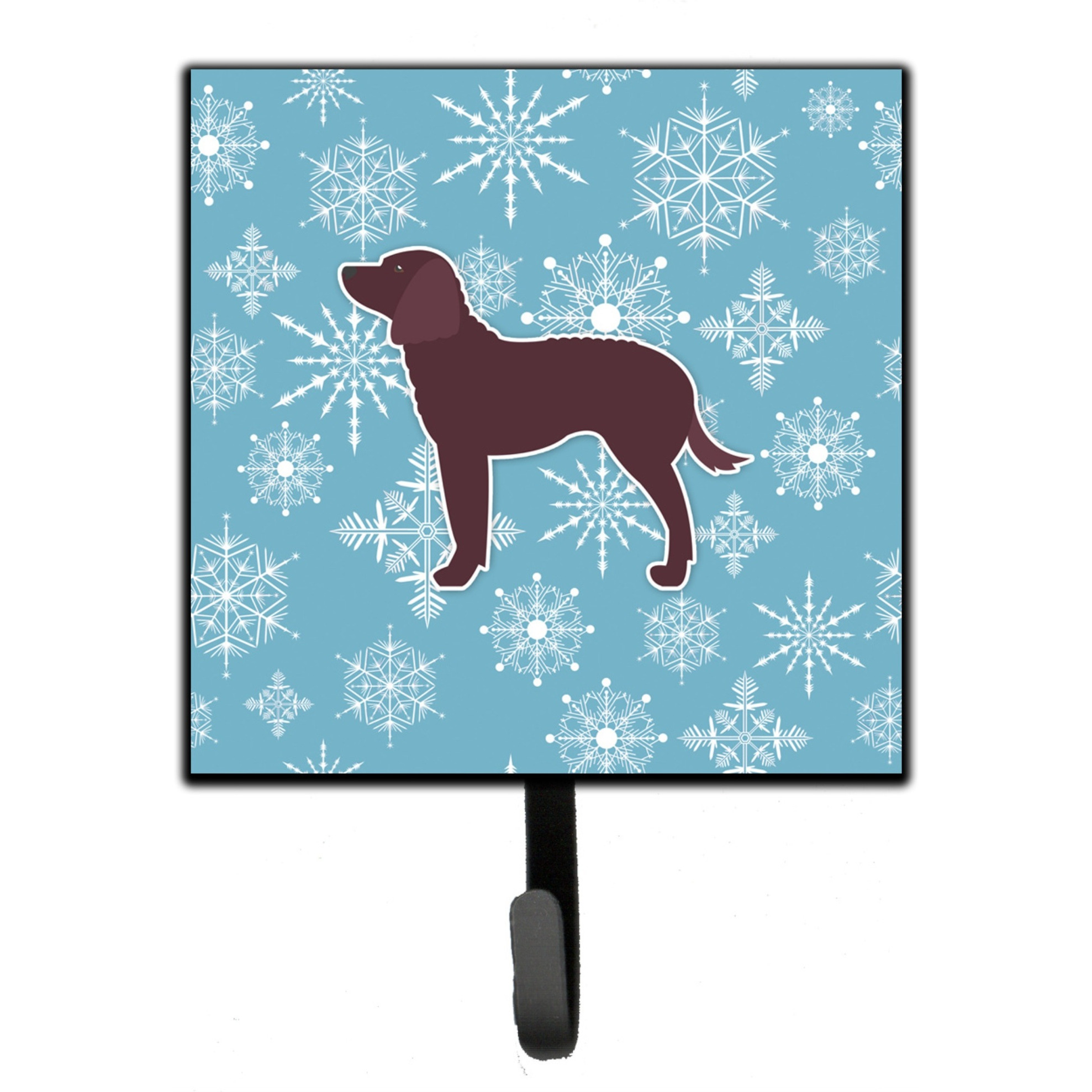 &quotCaroline's Treasures Winter Snowflake American Water Spaniel Leash or Key Holder BB3501SH4, Small, Multicolor"