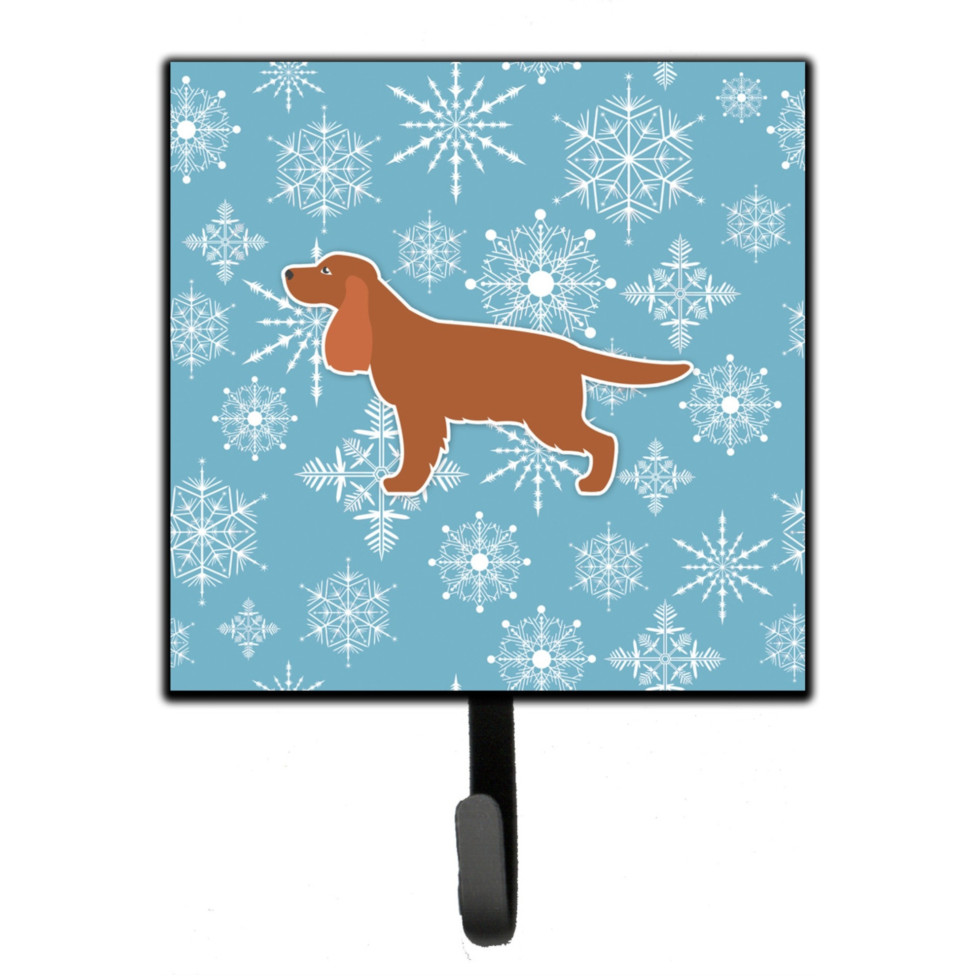 &quotCaroline's Treasures Winter Snowflake English Cocker Spaniel Leash or Key Holder BB3512SH4, Small, Multicolor"