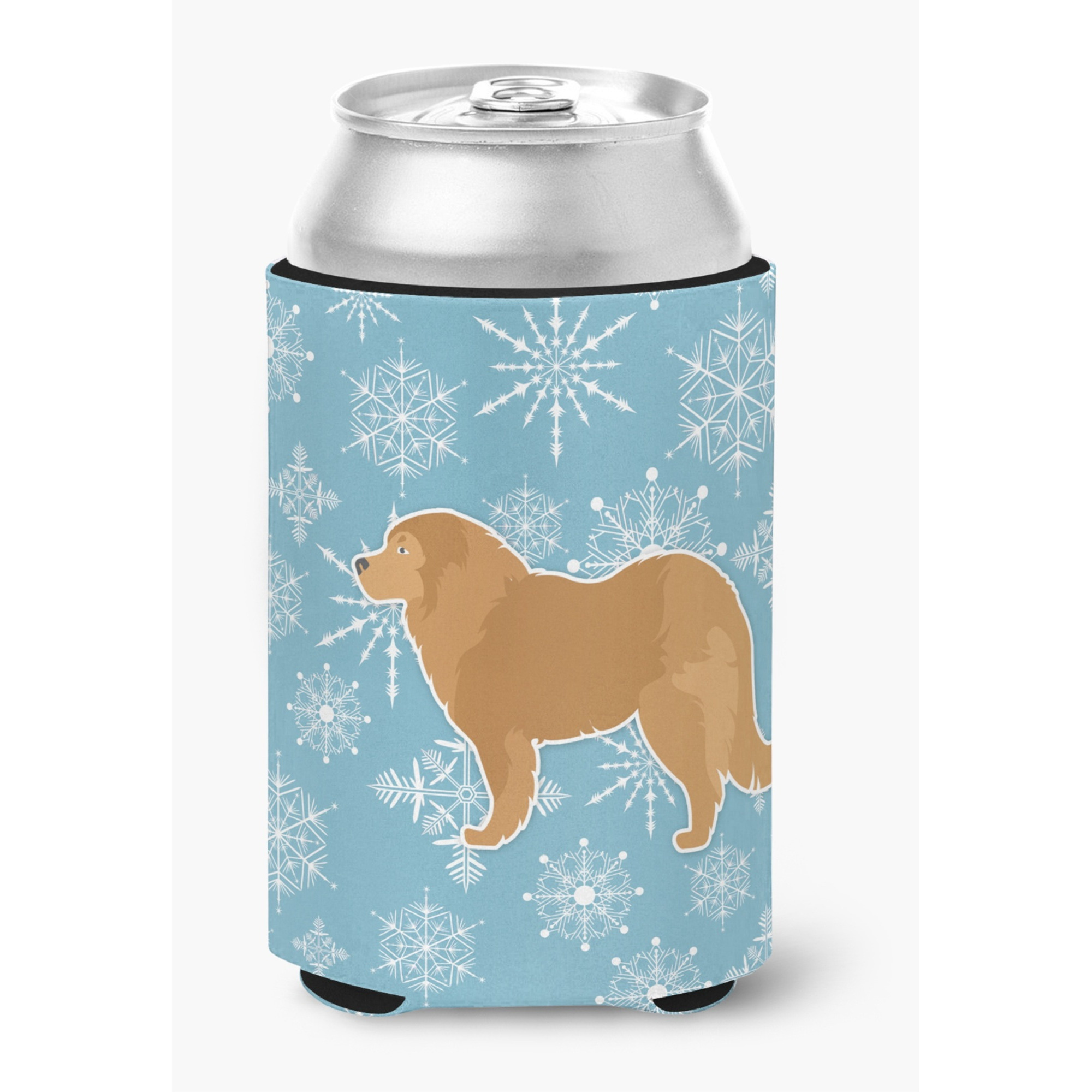 &quotCaroline's Treasures Winter Snowflake Caucasian Shepherd Dog Can or Bottle Hugger BB3525CC, Can Hugger, Multicolor"
