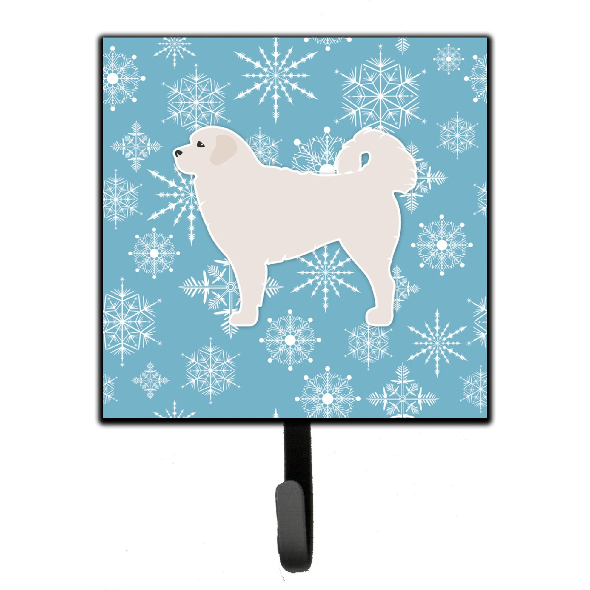 &quotCaroline's Treasures Winter Snowflake Polish Tatra Sheepdog Leash or Key Holder BB3527SH4, Small, Multicolor"