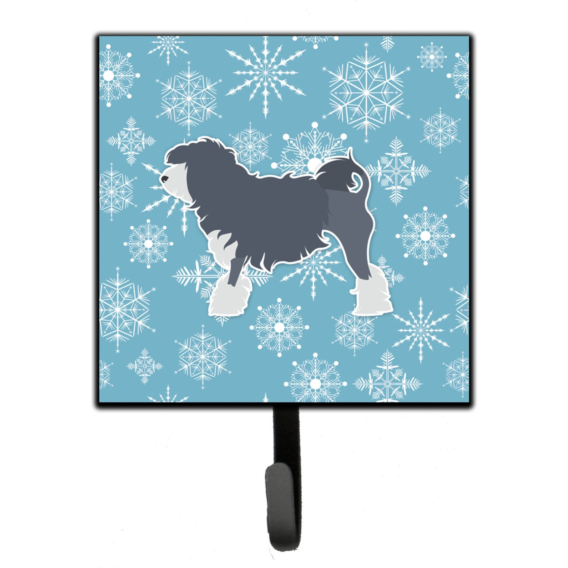 &quotCaroline's Treasures Winter Snowflake Lowchen Leash or Key Holder BB3535SH4, Small, Multicolor"