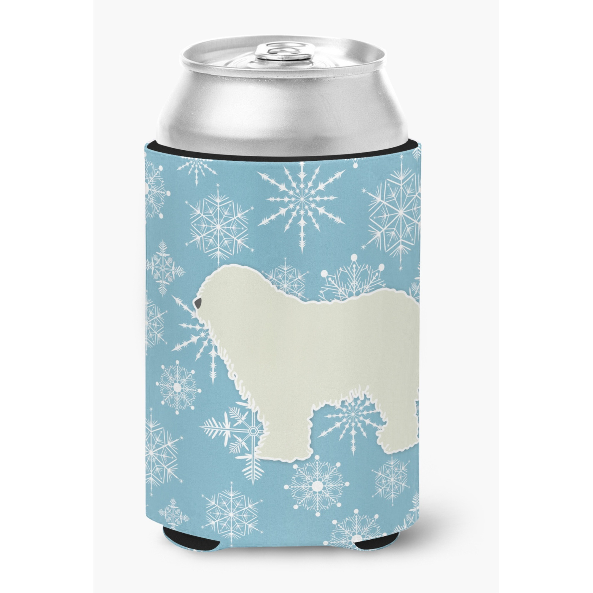 &quotCaroline's Treasures Winter Snowflake Komondor Can or Bottle Hugger BB3555CC, Can Hugger, Multicolor"
