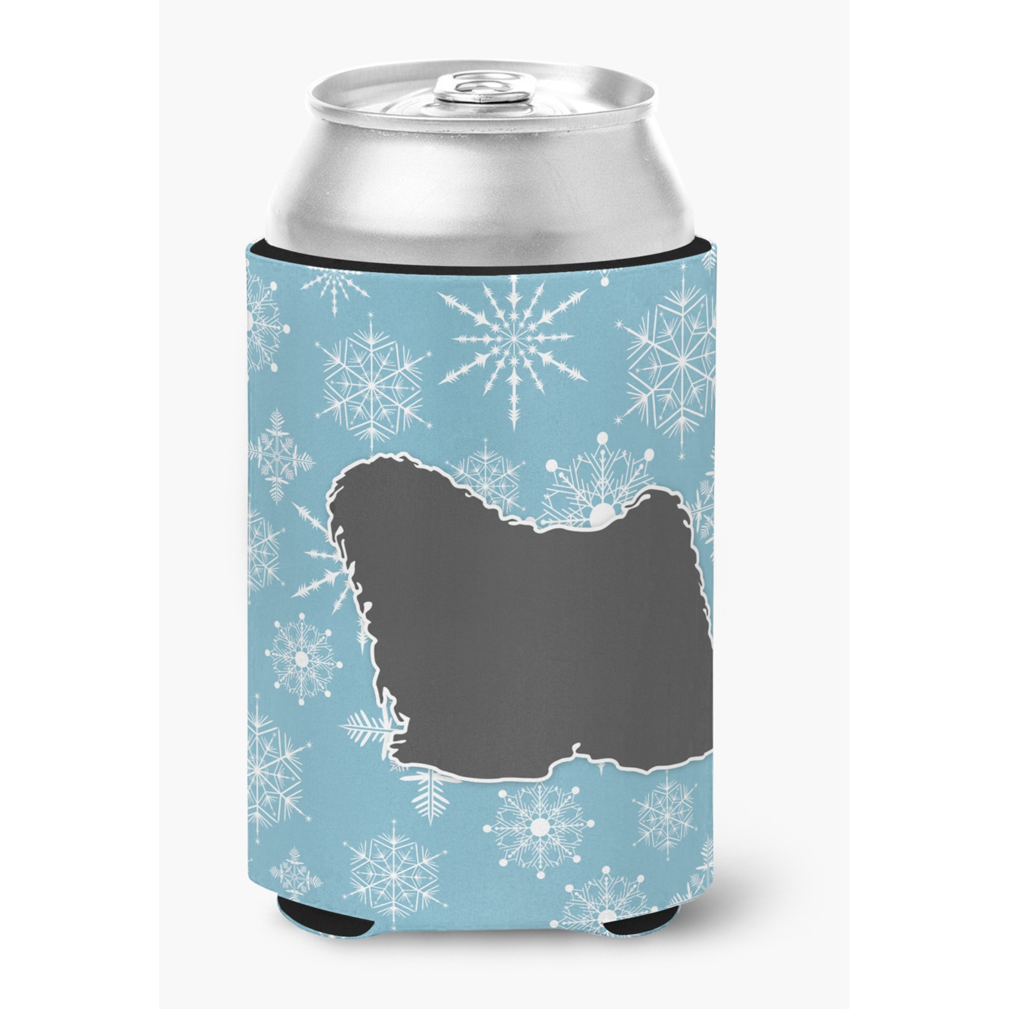 &quotCaroline's Treasures Winter Snowflake Puli Can or Bottle Hugger BB3563CC, Can Hugger, Multicolor"