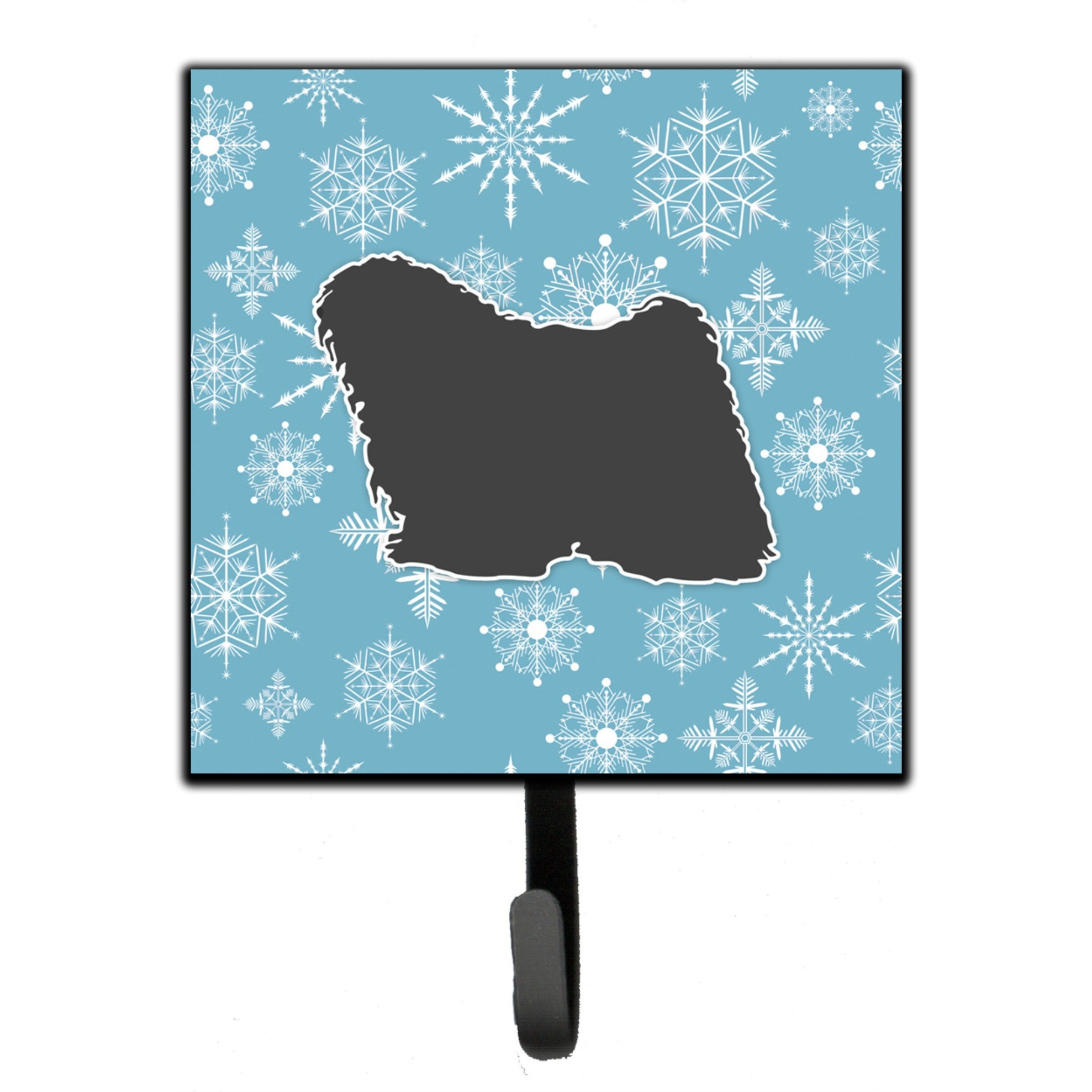 &quotCaroline's Treasures Winter Snowflake Puli Leash or Key Holder BB3563SH4, Small, Multicolor"