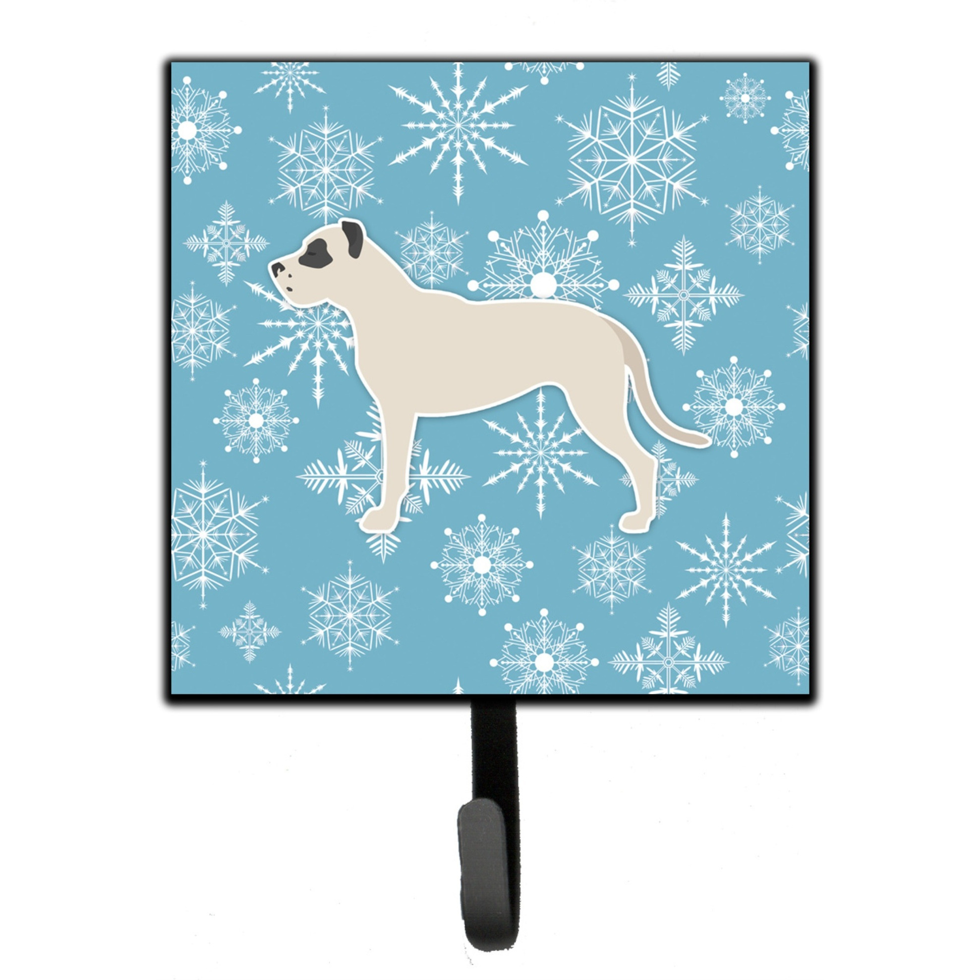 &quotCaroline's Treasures Winter Snowflake Dogo Argentino Leash or Key Holder BB3567SH4, Small, Multicolor"