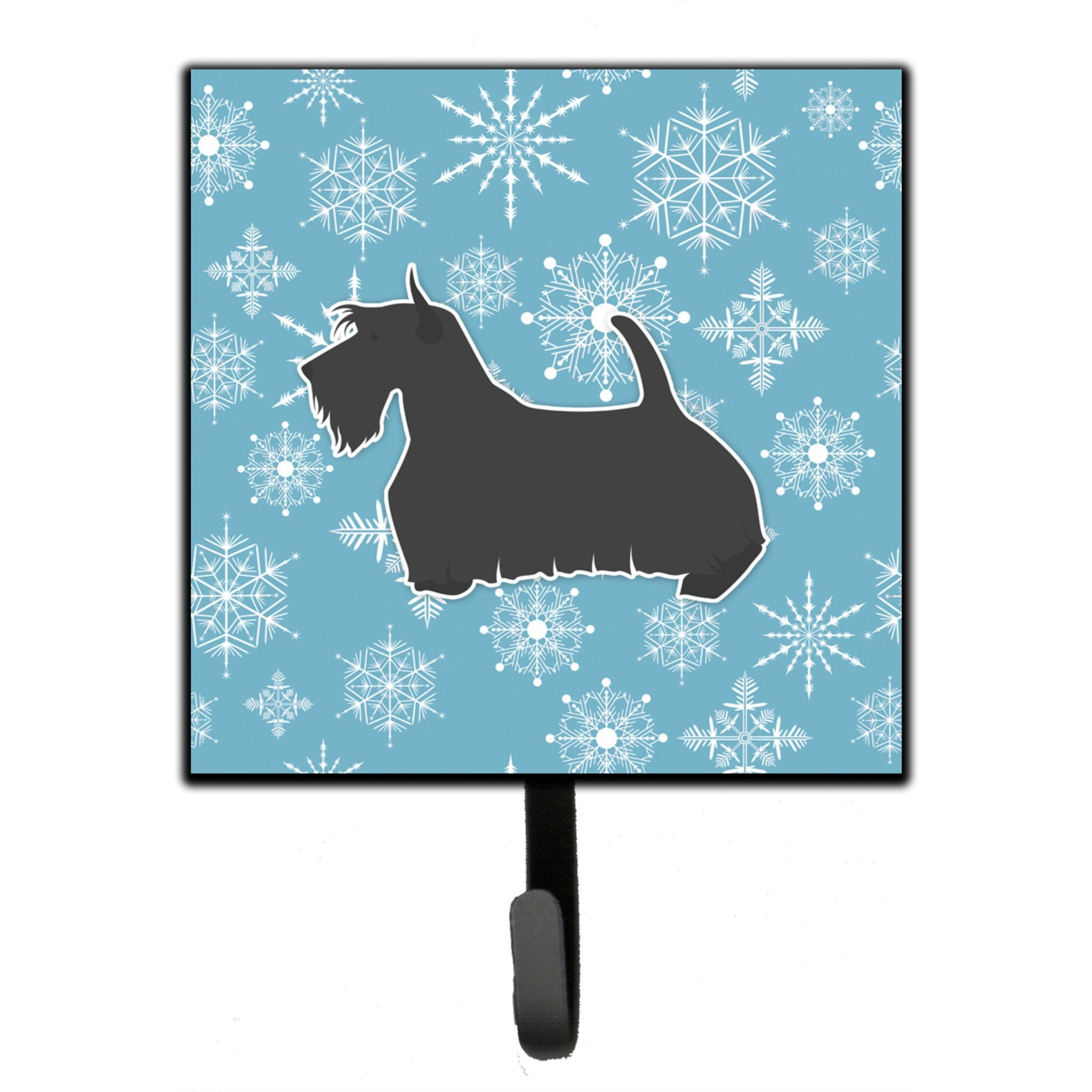 &quotCaroline's Treasures Winter Snowflake Scottish Terrier Leash or Key Holder BB3569SH4, Small, Multicolor"