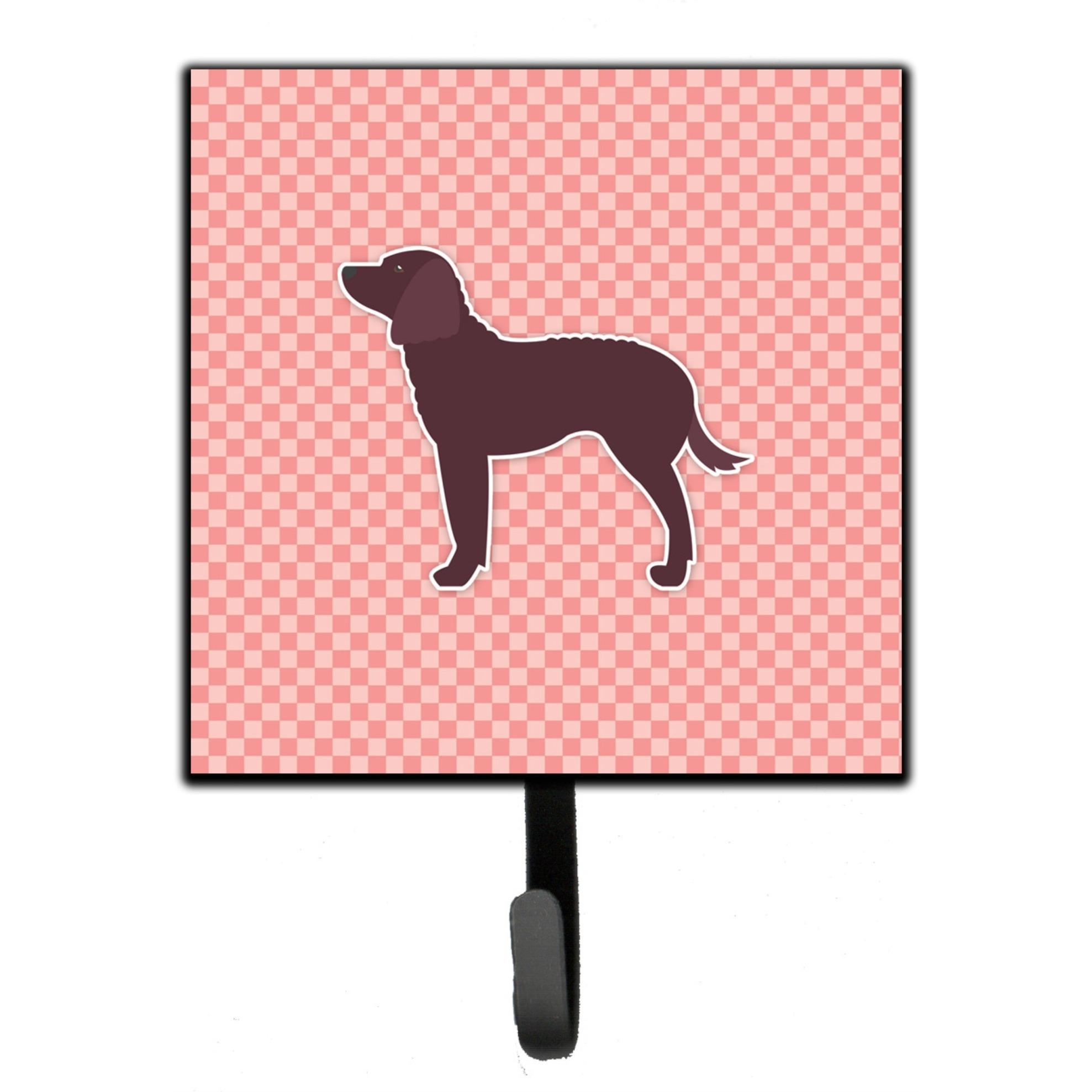 &quotCaroline's Treasures American Water Spaniel Checkerboard Pink Leash or Key Holder BB3601SH4, Small, Multicolor"