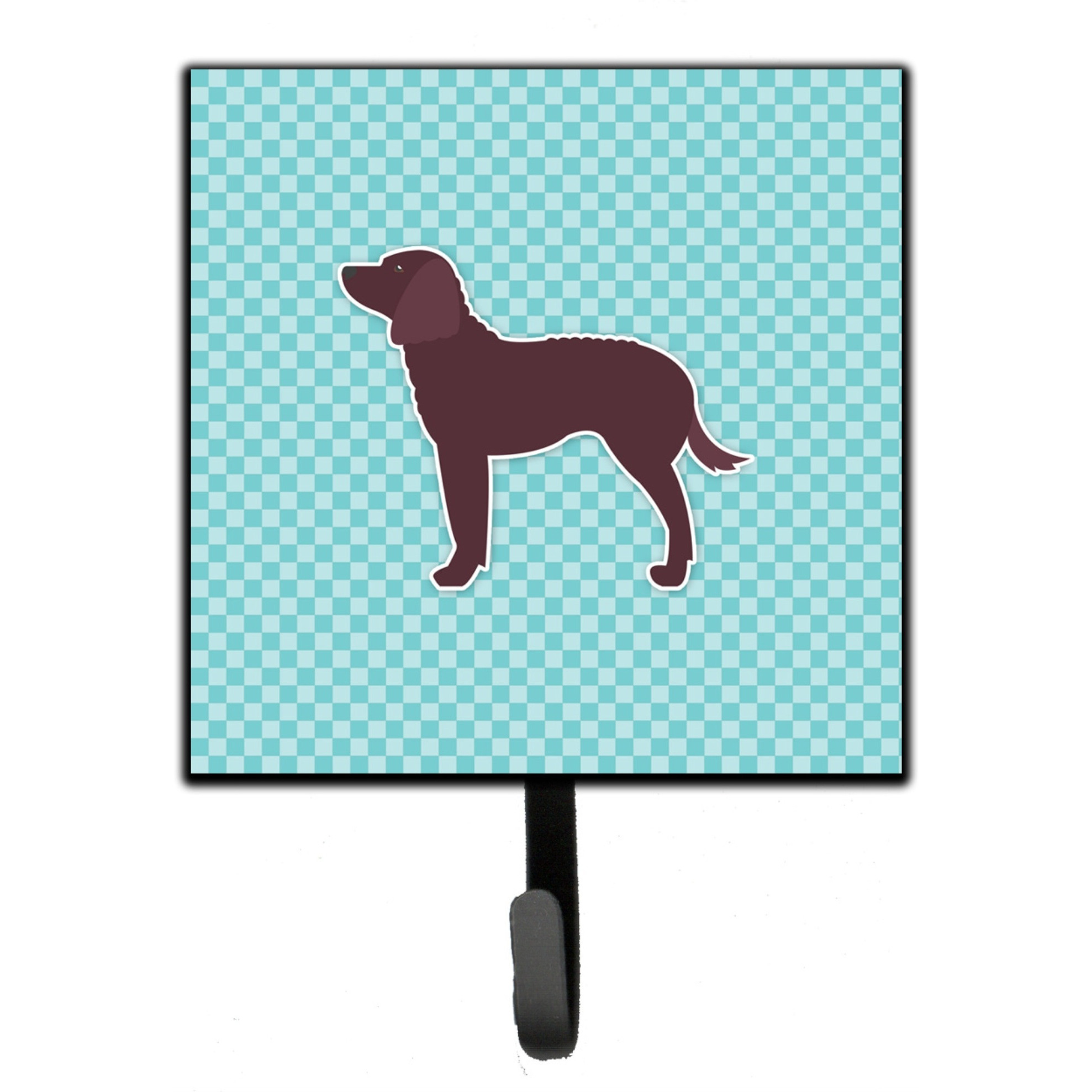 &quotCaroline's Treasures American Water Spaniel Checkerboard Blue Leash or Key Holder BB3701SH4, Small, Multicolor"