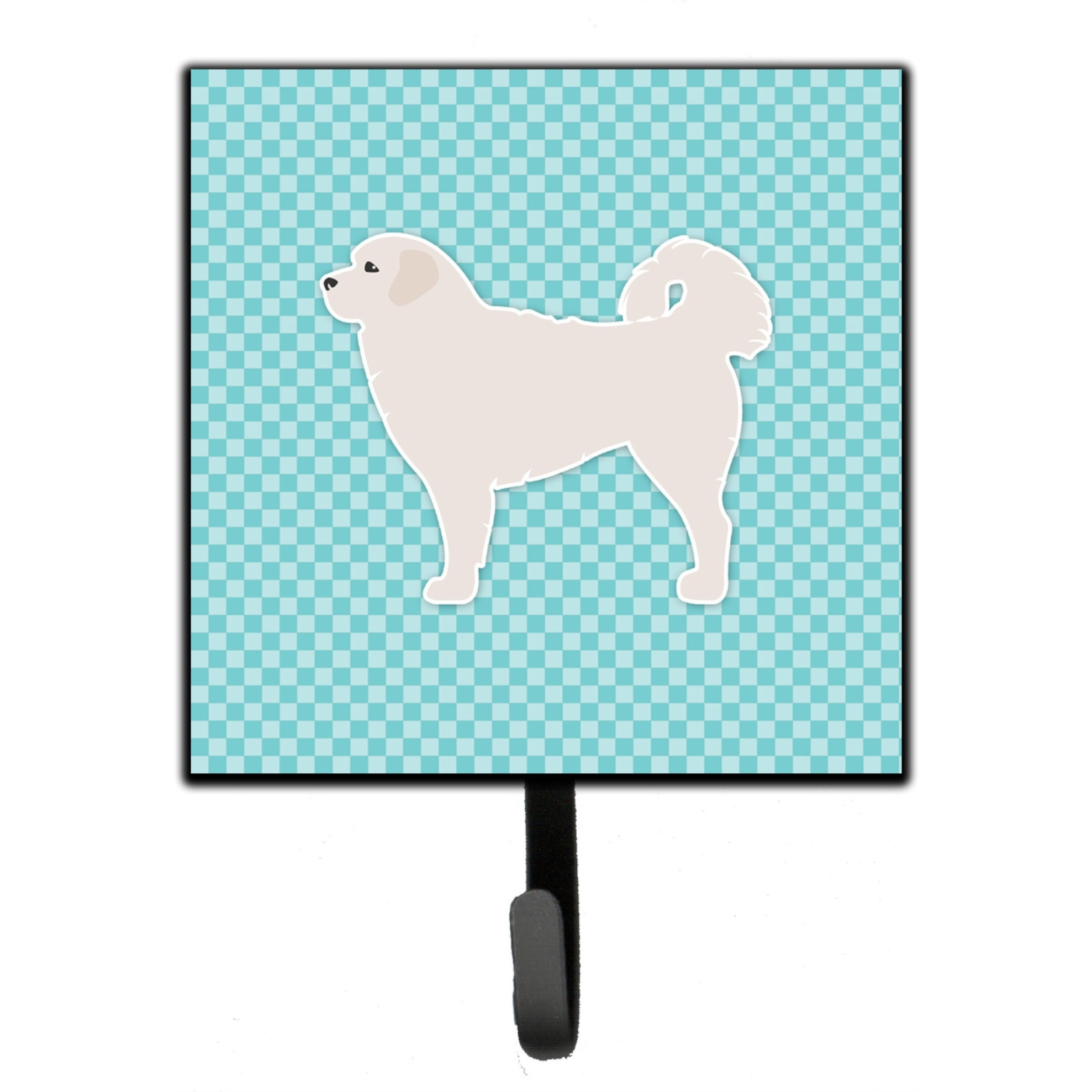 &quotCaroline's Treasures Polish Tatra Sheepdog Checkerboard Blue Leash or Key Holder BB3727SH4, Small, Multicolor"
