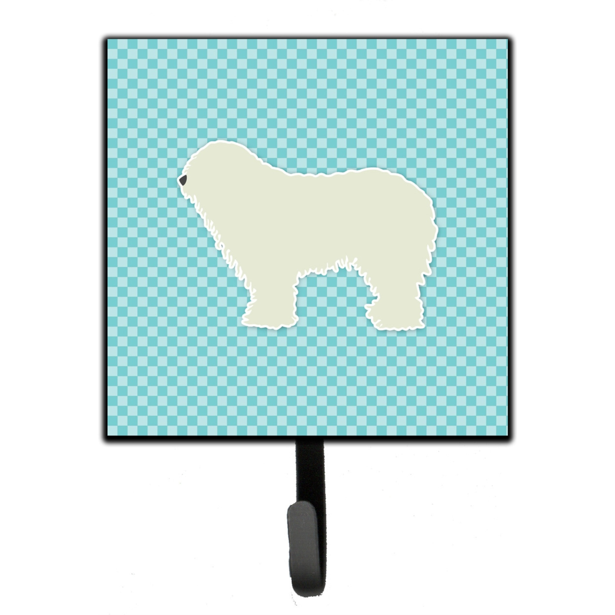 &quotCaroline's Treasures Komondor Checkerboard Blue Leash or Key Holder BB3755SH4, Small, Multicolor"