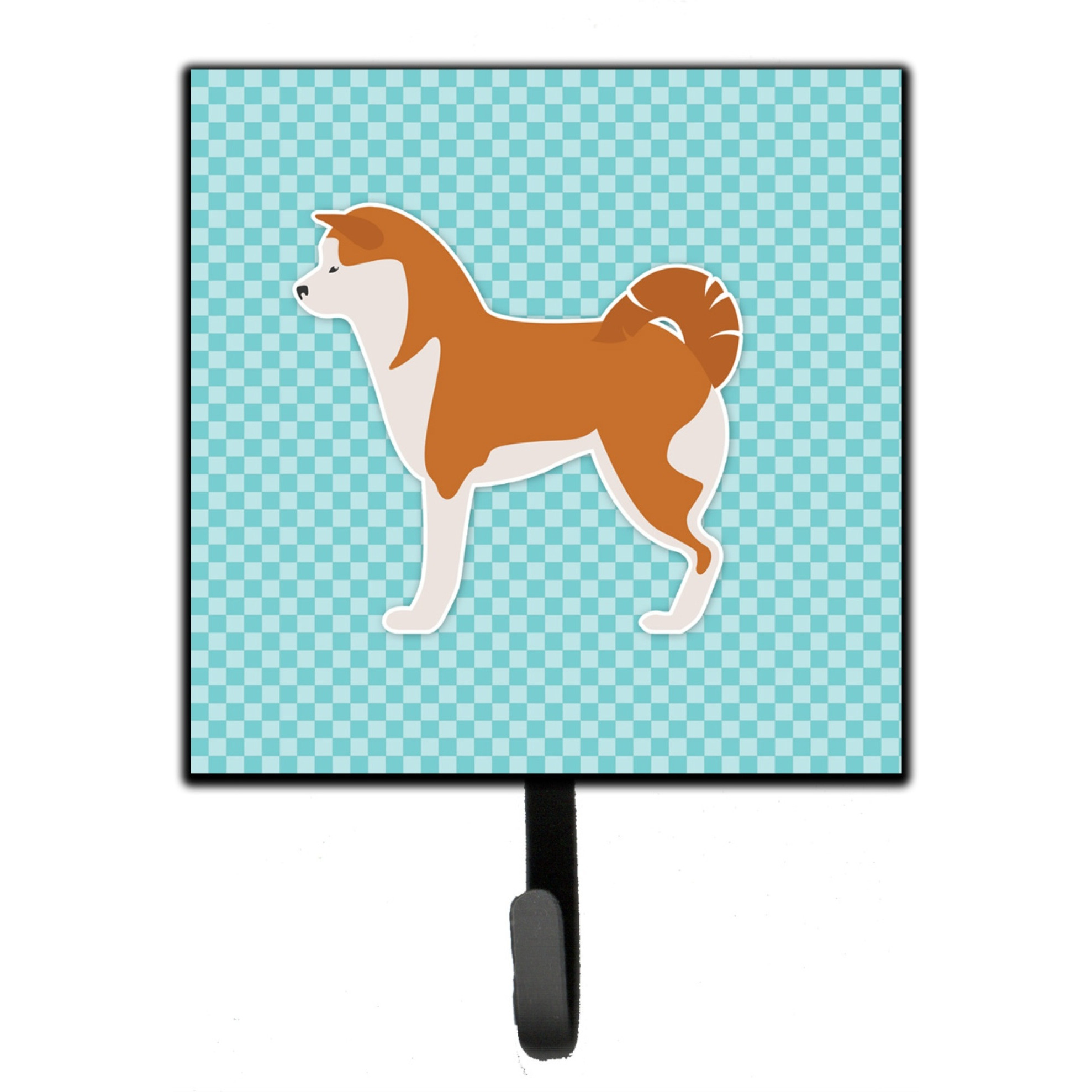 &quotCaroline's Treasures Akita Checkerboard Blue Leash or Key Holder BB3772SH4, Small, Multicolor"