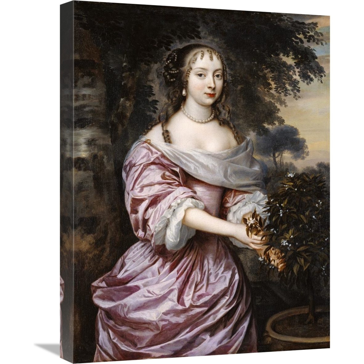 Portrait of a Woman-Canvas Art-18&quotx24"