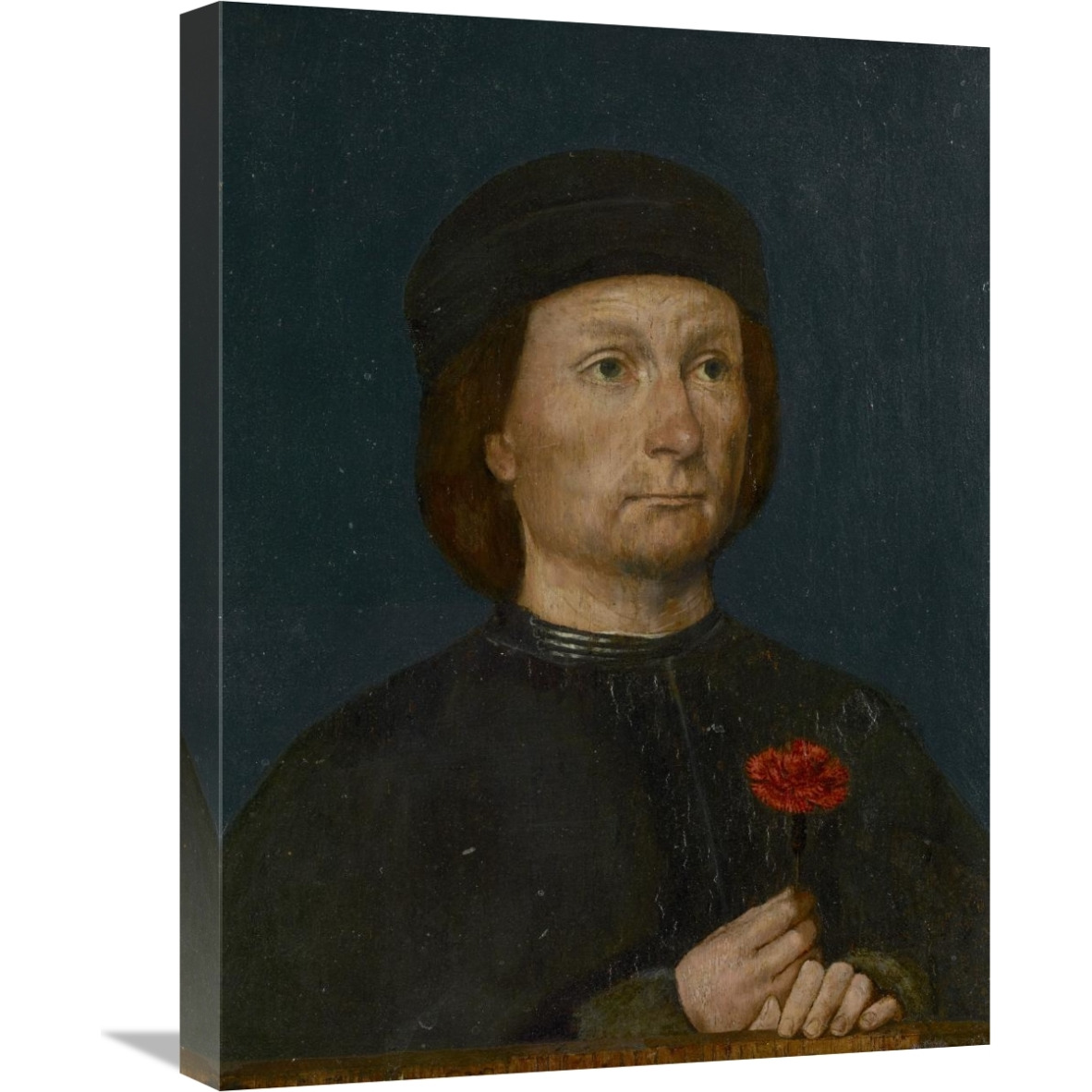 Portrait of a Man with a Pink-Canvas Art-18&quotx24"