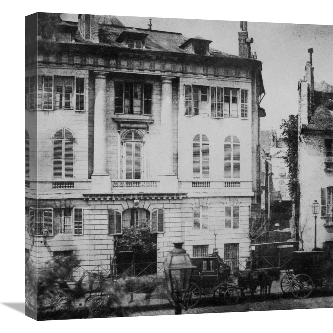 Paris, May 1843 - Boulevard des Italiens-Canvas Art-22&quotx22"