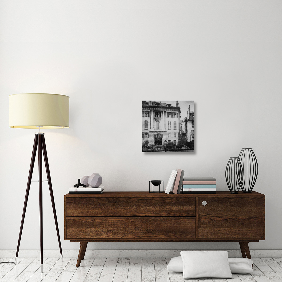 Paris, May 1843 - Boulevard des Italiens-Canvas Art-22&quotx22"
