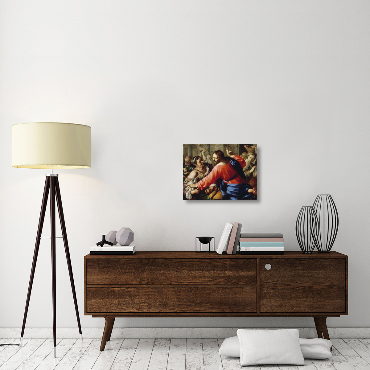 Christ Cleansing the Temple-Canvas Art-24&quotx18"