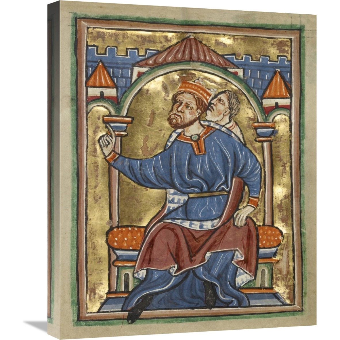 Herod Enthroned-Canvas Art-20&quotx24"