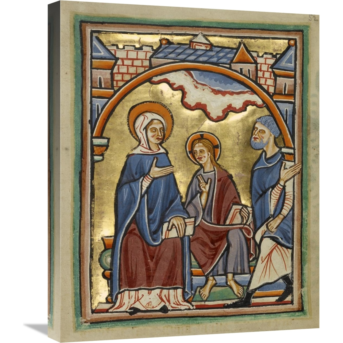Christ Blessing His Parents-Canvas Art-20&quotx24"