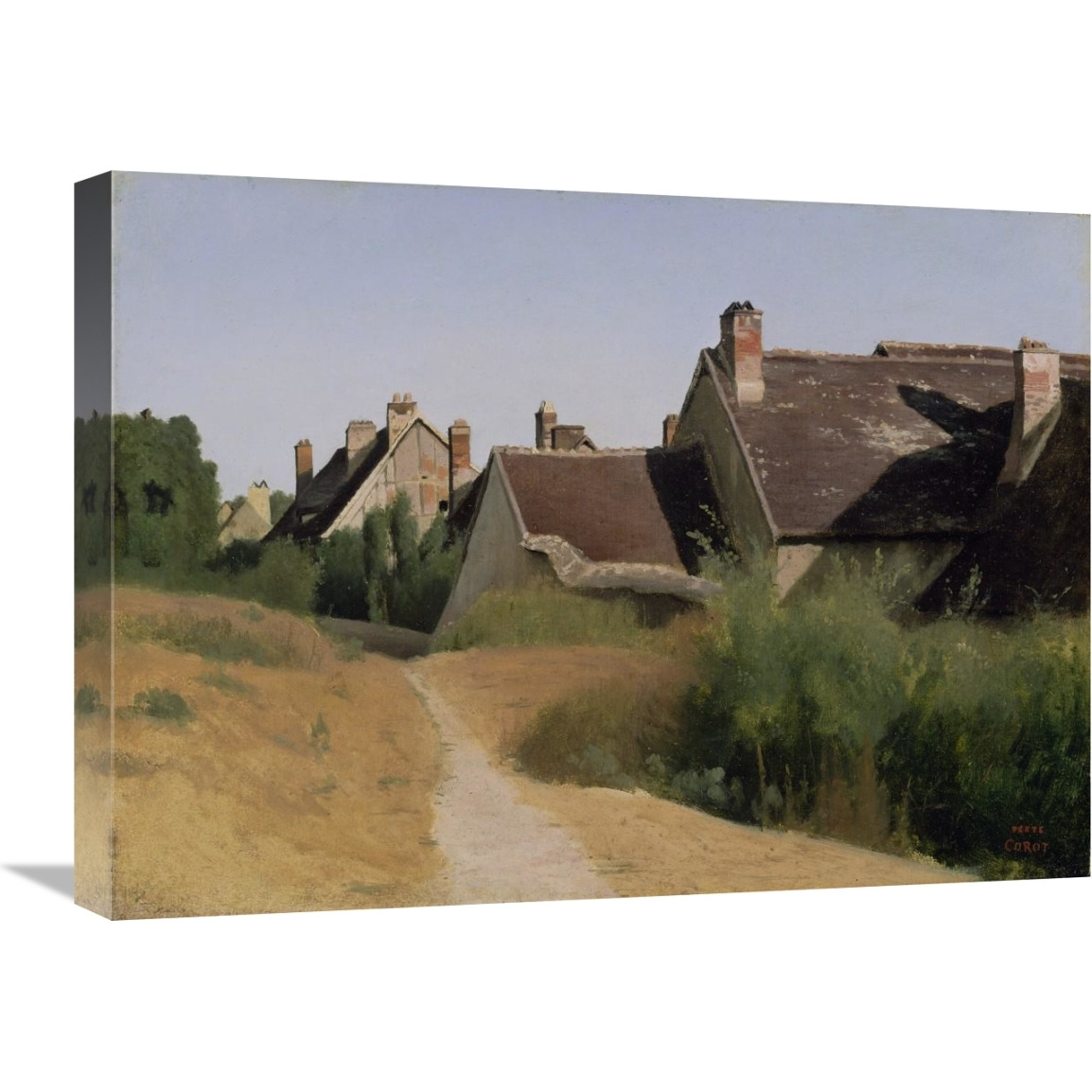 Houses near Orleans-Canvas Art-24&quotx18"