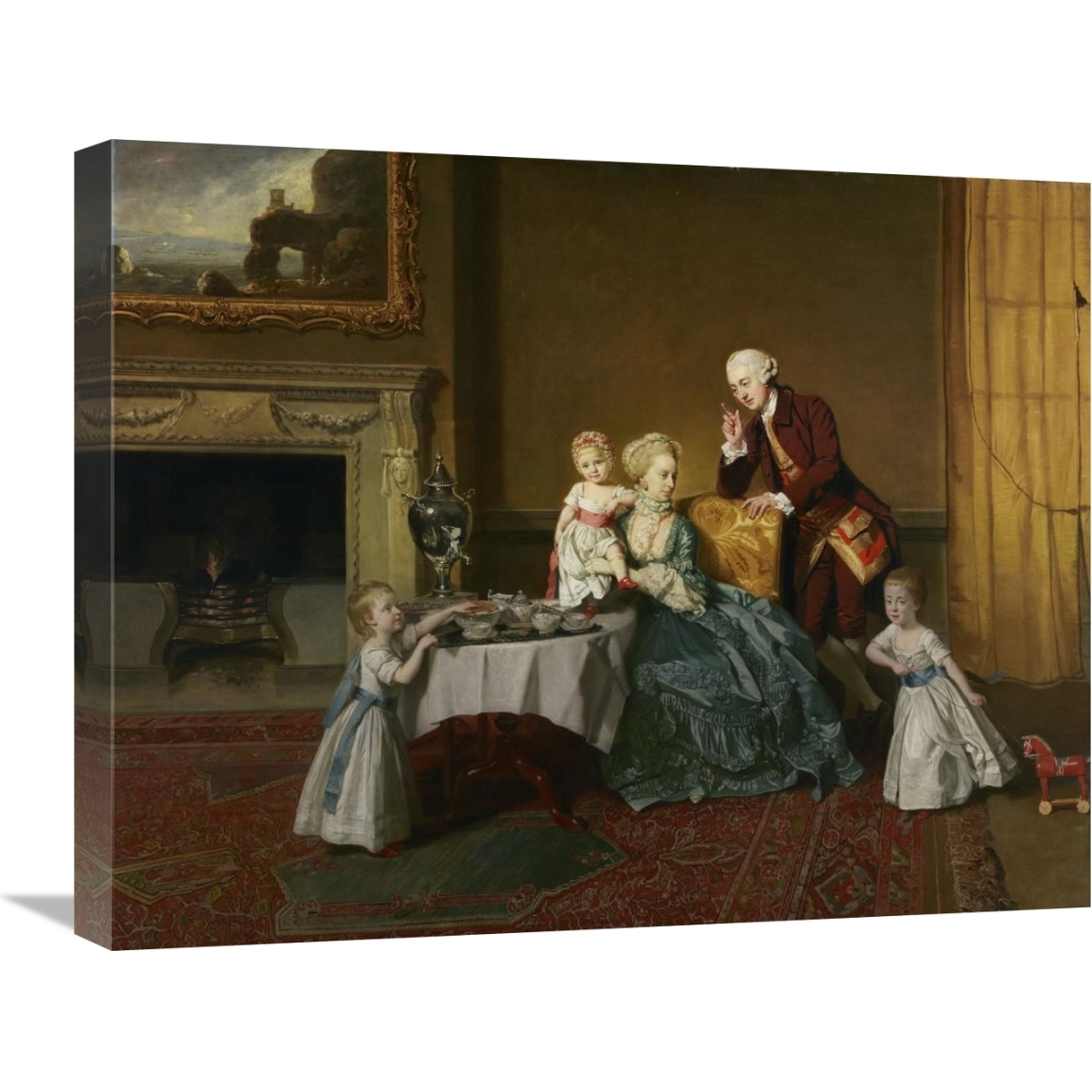 John, Fourteenth Lord Willoughby de Broke, and his Family-Canvas Art-24&quotx20"