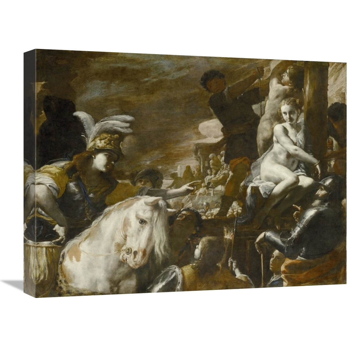 Clorinda Rescuing Sofronia and Olindo-Canvas Art-24&quotx18"