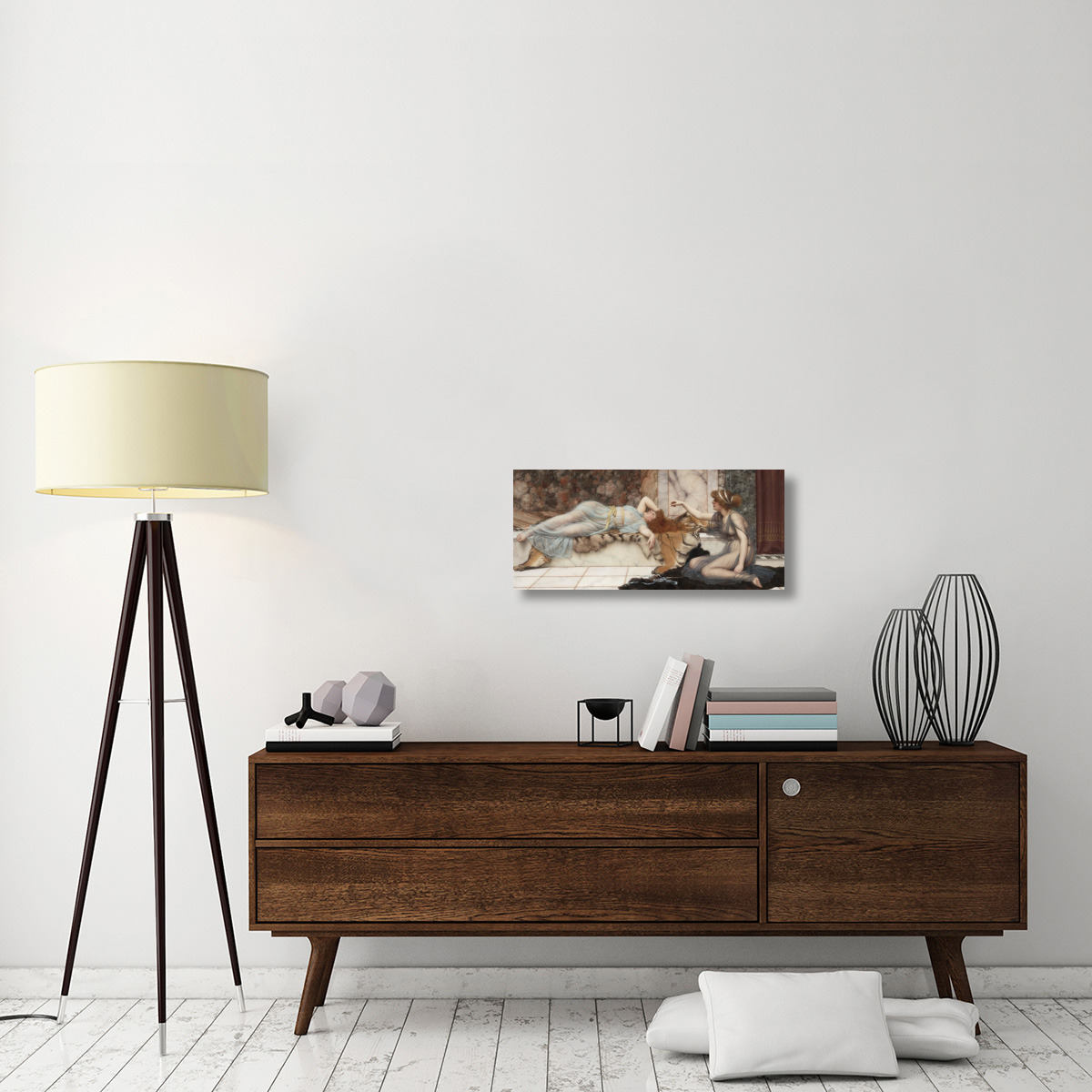 Mischief and Repose-Canvas Art-30&quotx13.2"
