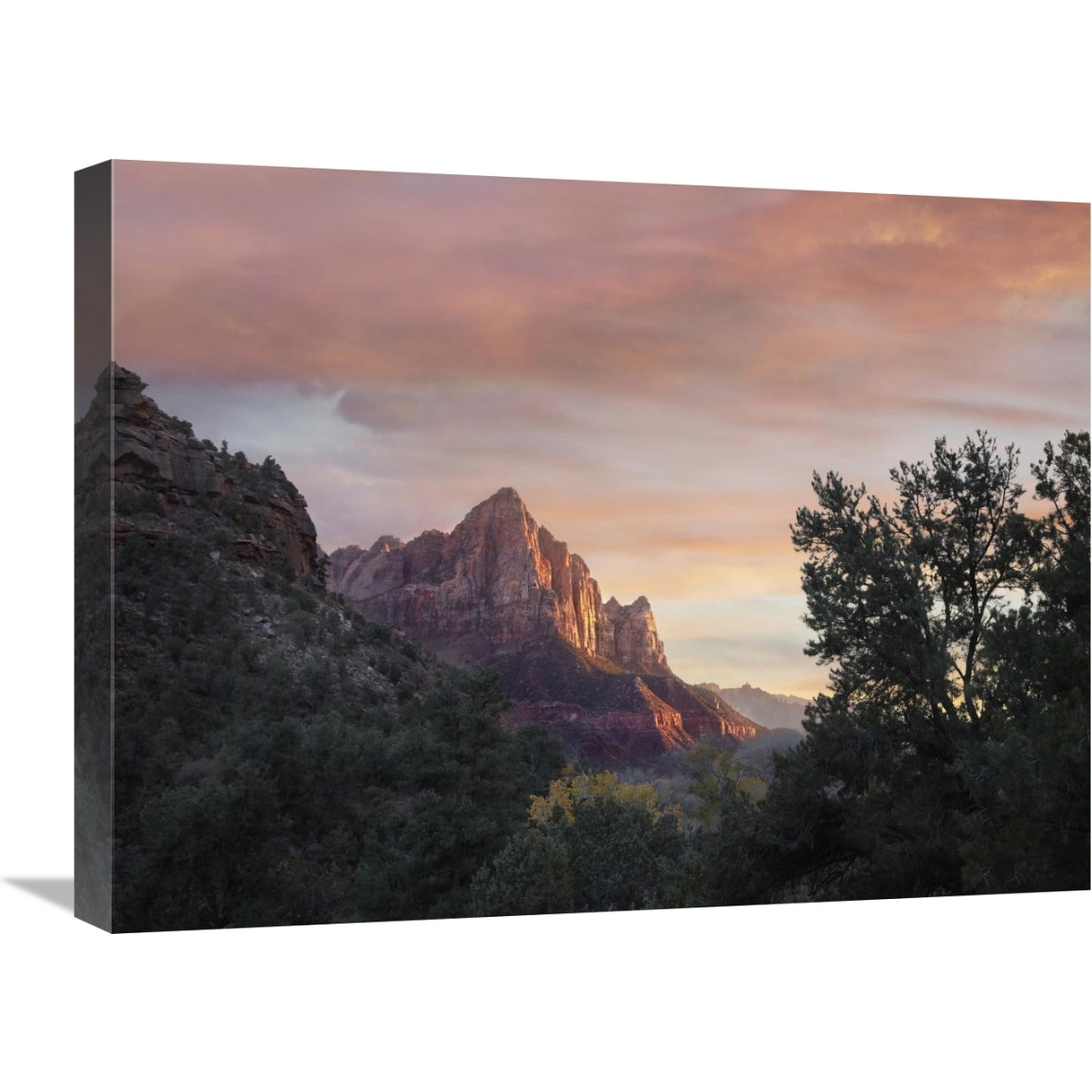 The Watchman, Zion National Park, Utah-Canvas Art-24&quotx18"