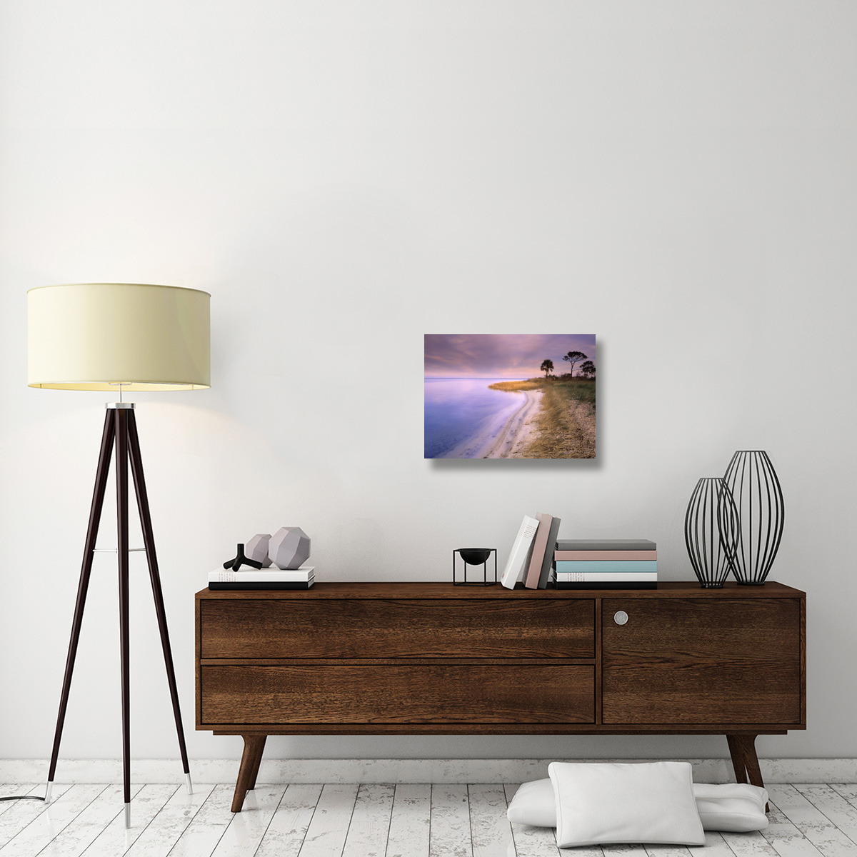 Beach along Saint Joseph&quots Bay, Florida-Canvas Art-24&quotx18"