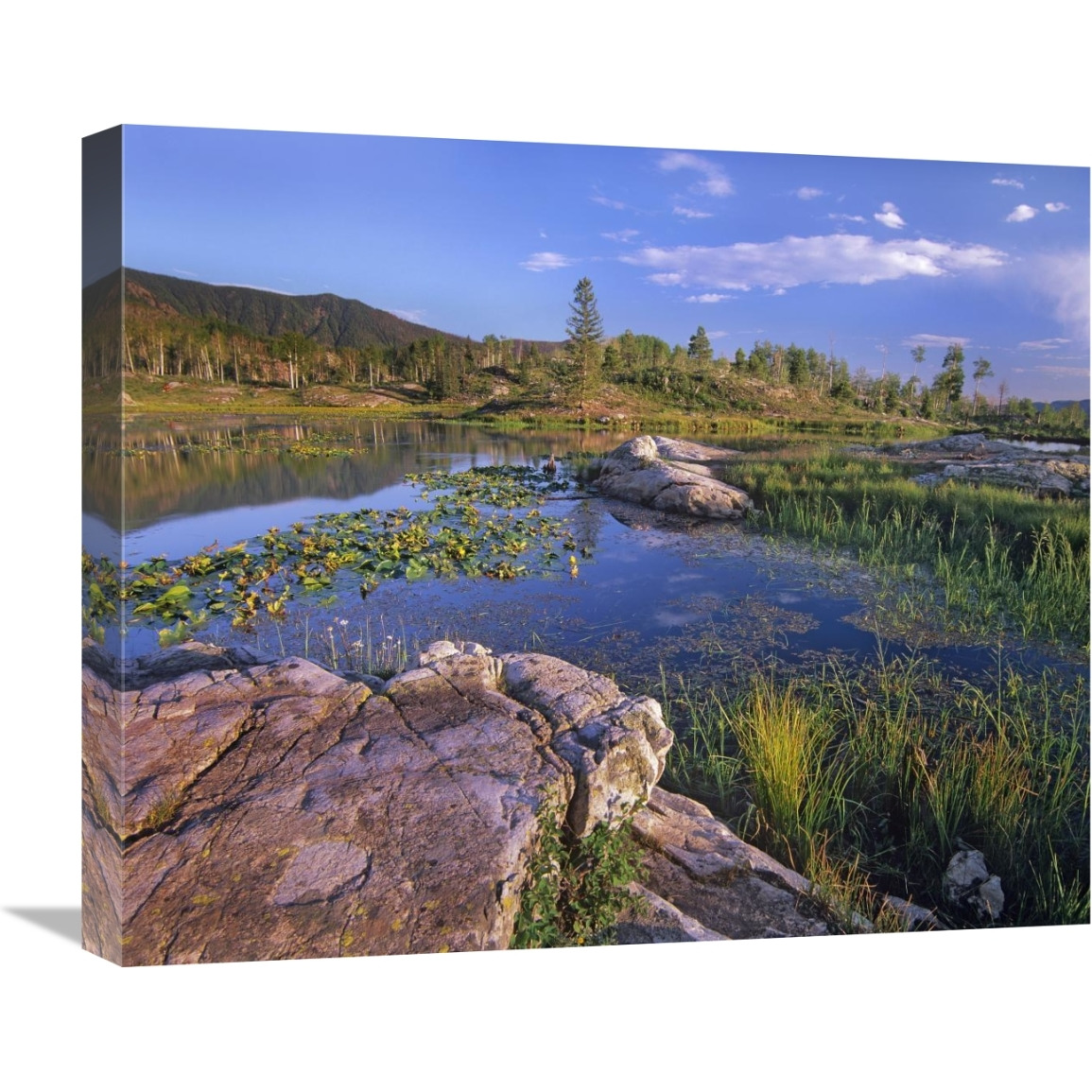 Scout Lake, San Juan Mountains, Colorado-Canvas Art-22&quotx18.26"