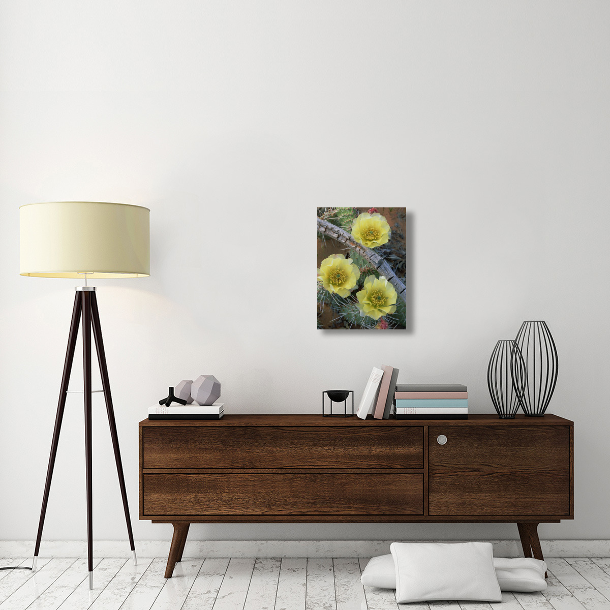 Plains Pricklypear Arches National Park, Utah-Canvas Art-18&quotx24"