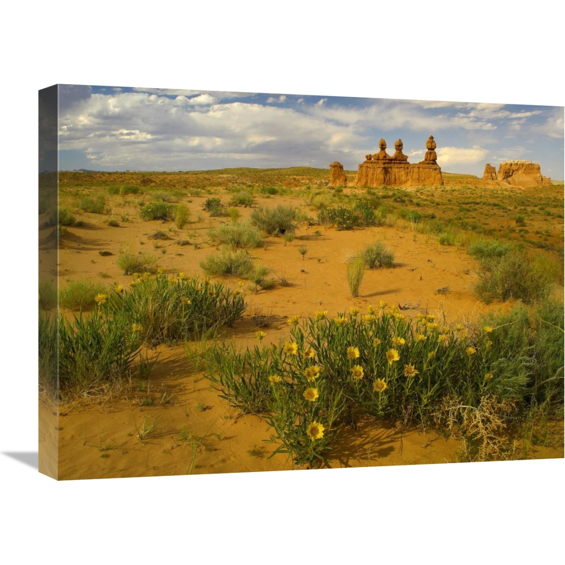 The Three Judges, Goblin Valley State Park, Utah-Canvas Art-24&quotx18"