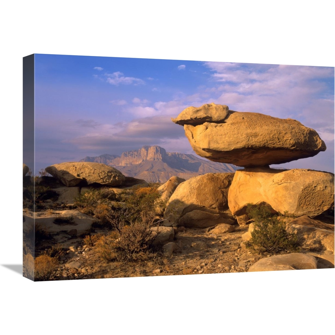 Balanced rocks, Guadalupe Mountain National Park, Texas-Canvas Art-24&quotx18"