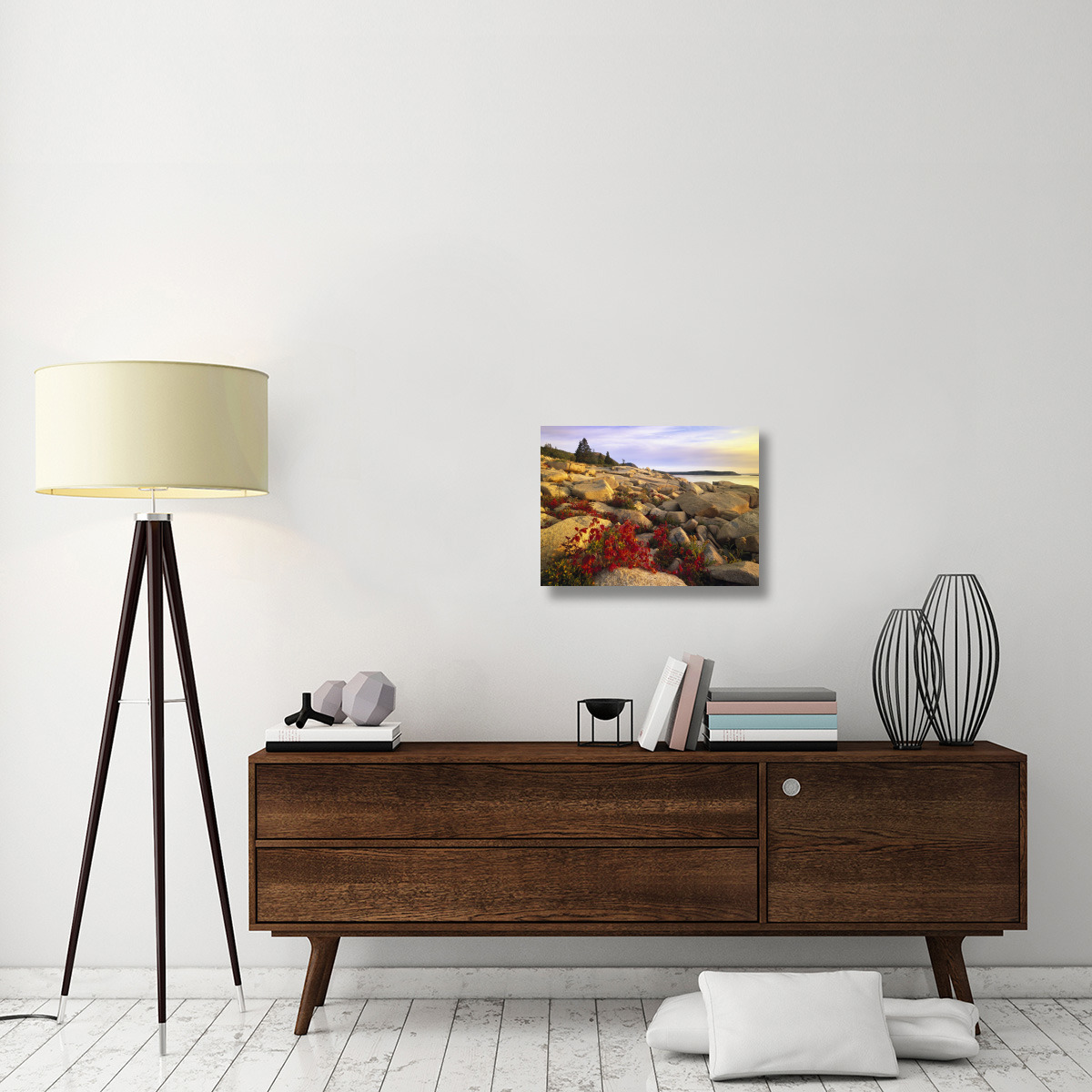 Atlantic coast near Thunder Hole, Acadia National Park, Maine-Canvas Art-24&quotx18"