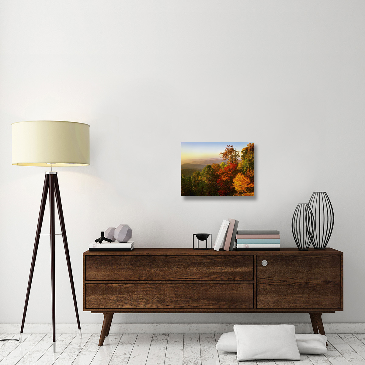 Blue Ridge Mountains from Bluff Mountain Overlook, North Carolina-Canvas Art-24&quotx18"