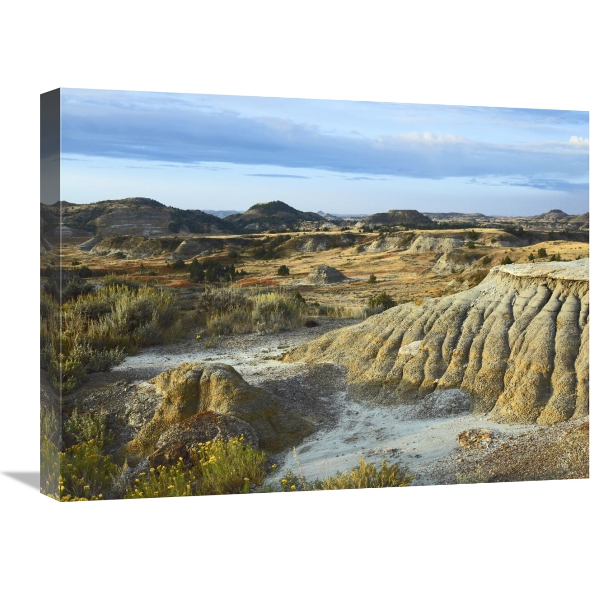 Badlands, South Unit, Theodore Roosevelt National Park, North Dakota-Canvas Art-24&quotx18"