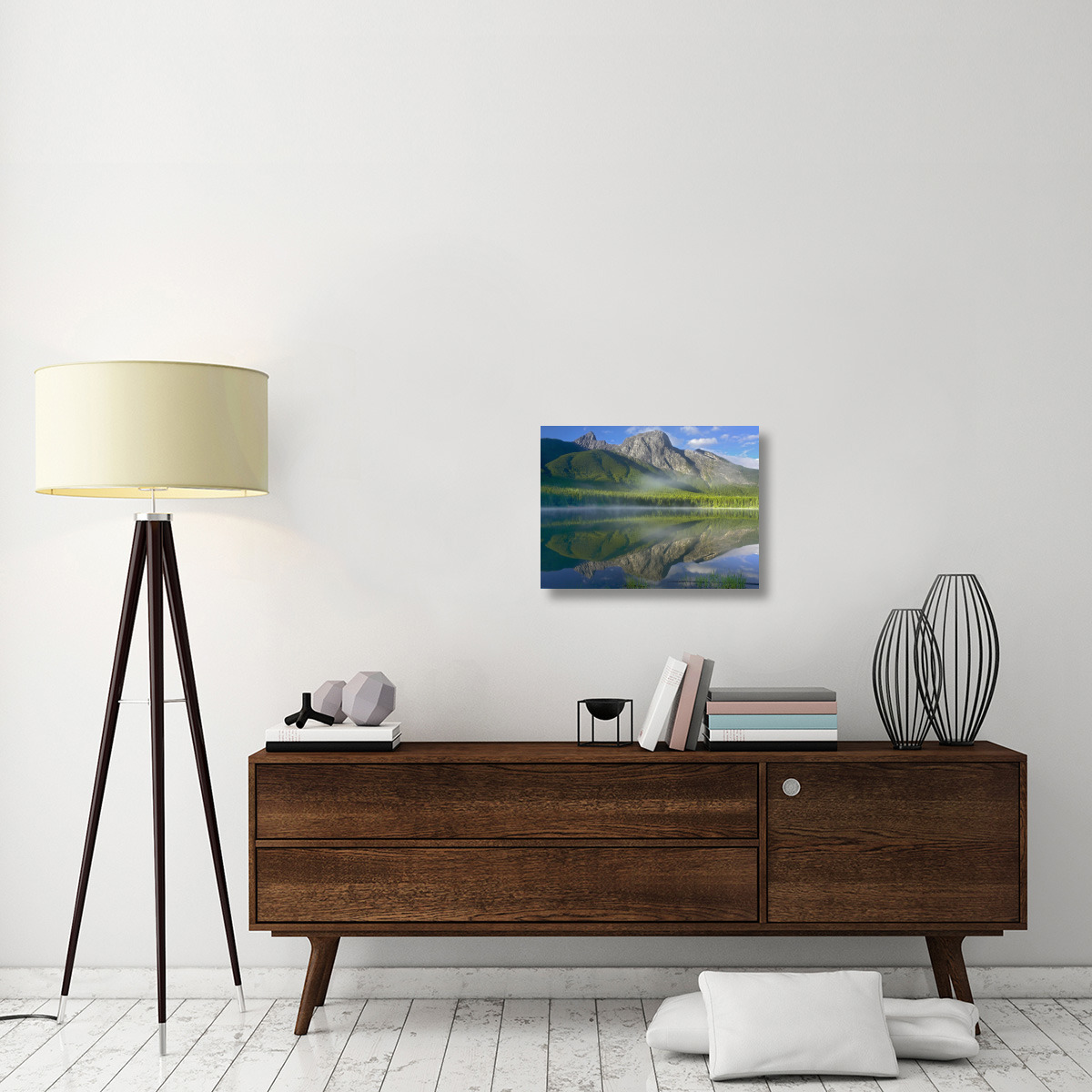 The Wedge overlooking Wedge Pond, Kananaskis Country, Alberta, Canada-Canvas Art-24&quotx18"