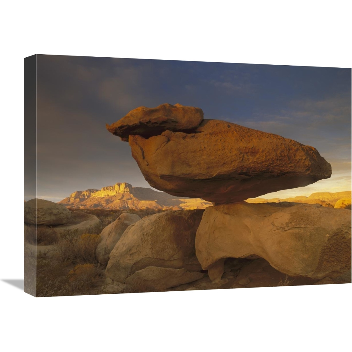 El Capitan and Balanced Rock, Guadalupe Mountains National Park, Texas-Canvas Art-24&quotx18"
