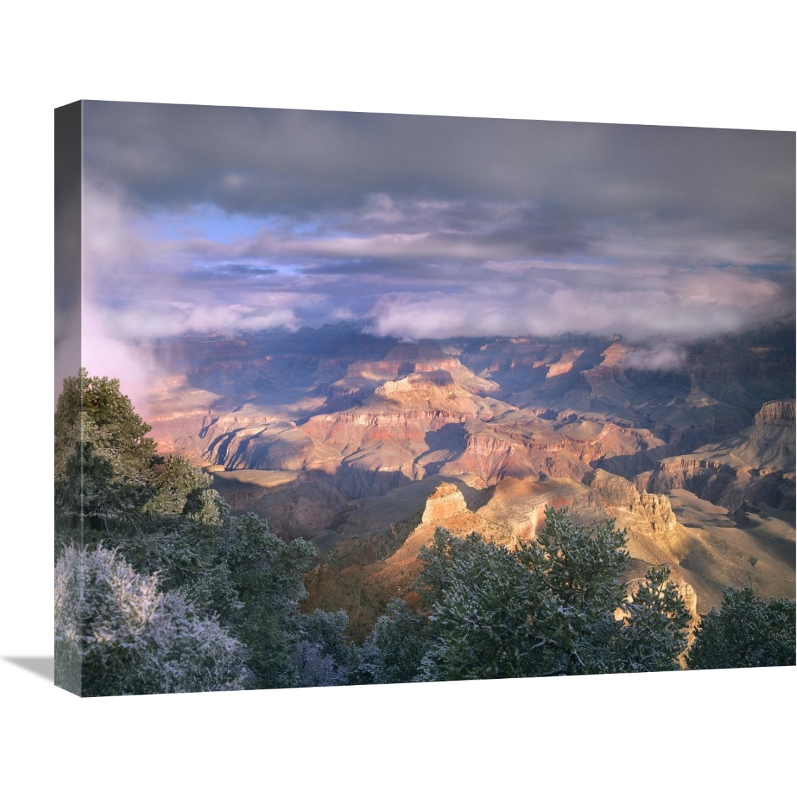 Clearing skies over the South Rim, Grand Canyon National Park, Arizona-Canvas Art-24&quotx20"