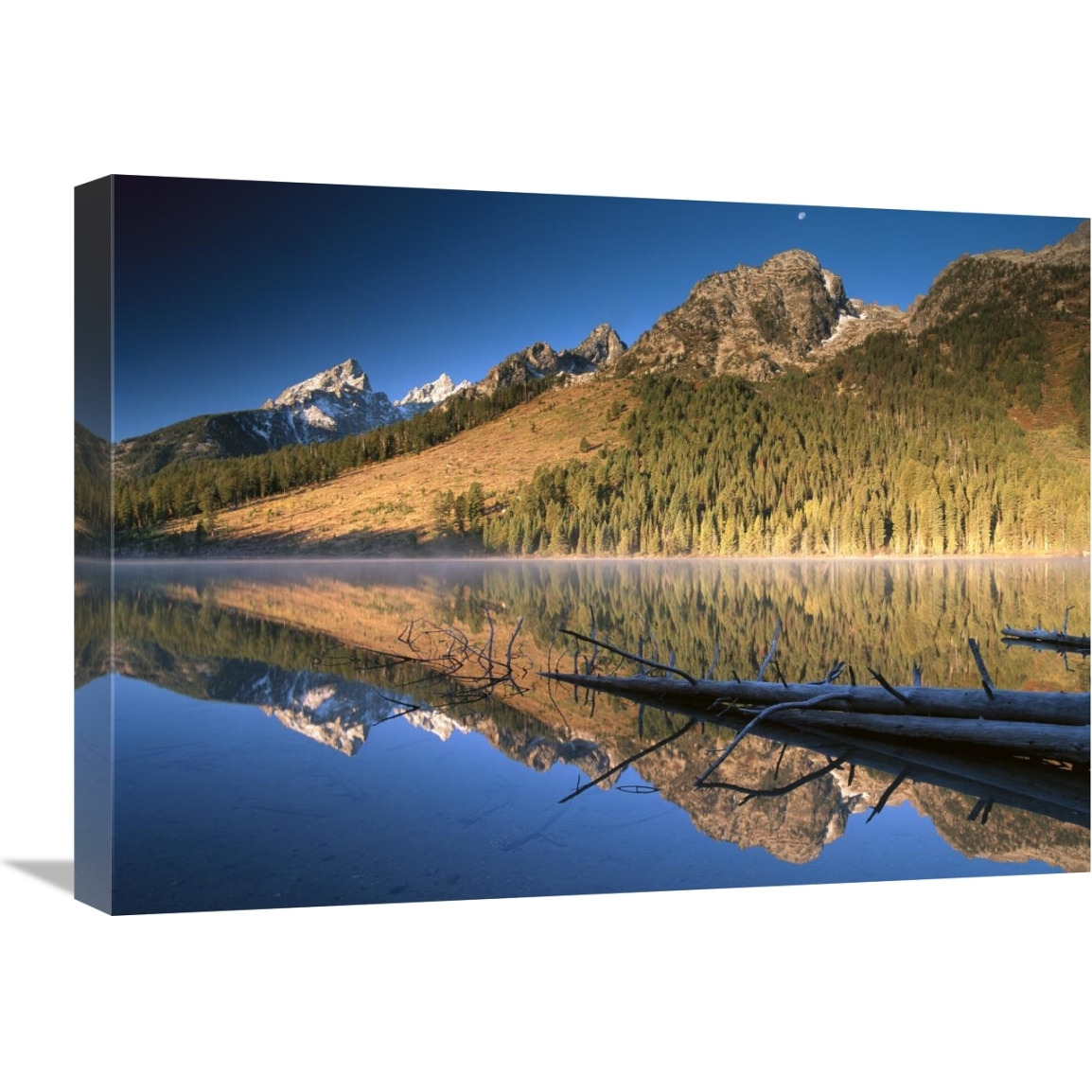 Teton Range reflecting in String Lake, Grand Teton National Park, Wyoming-Canvas Art-24&quotx18"