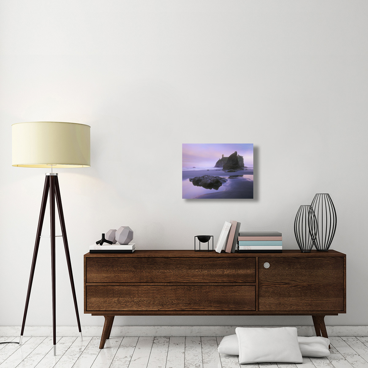 Ruby Beach with seastacks and boulders, Olympic National Park, Washington-Canvas Art-24&quotx18"