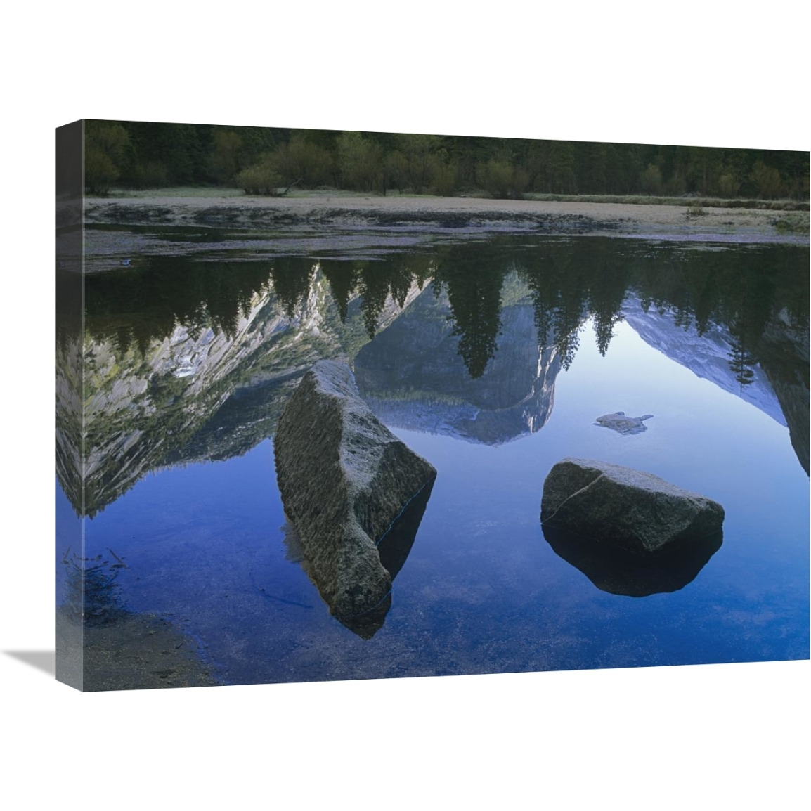 Mount Watkins reflected in, Mirror Lake, Yosemite National Park, California-Canvas Art-24&quotx18"