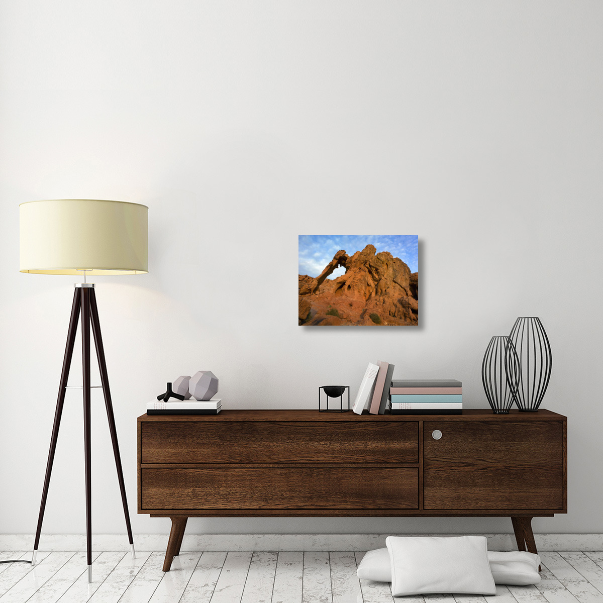 Elephant Rock, a unique sandstone formation, Valley of Fire State Park, Nevada-Canvas Art-24&quotx18"
