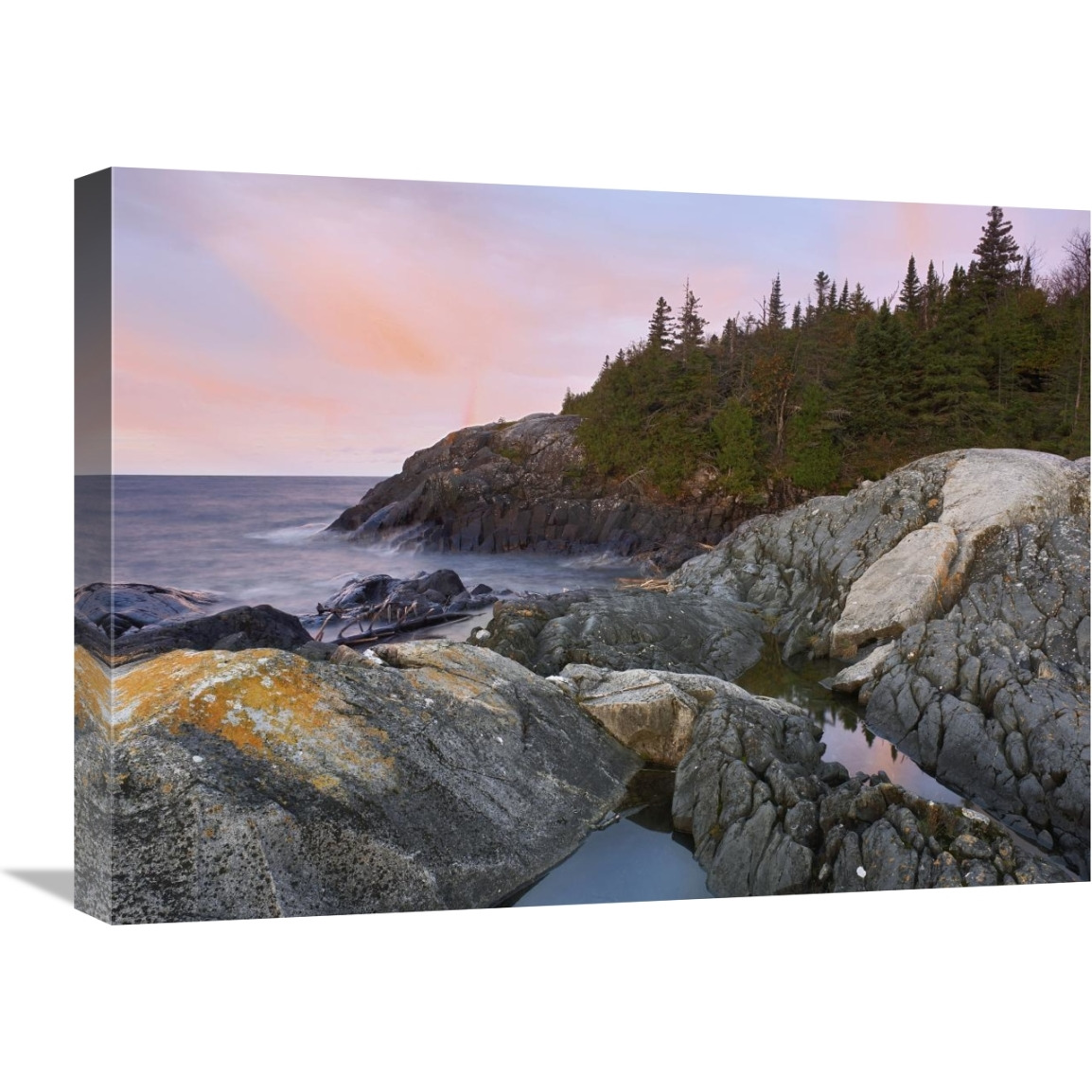Horseshoe Bay on Lake Superior, Pukaskwa National Park, Thunder Bay, Ontario, Canada-Canvas Art-24&quotx18"