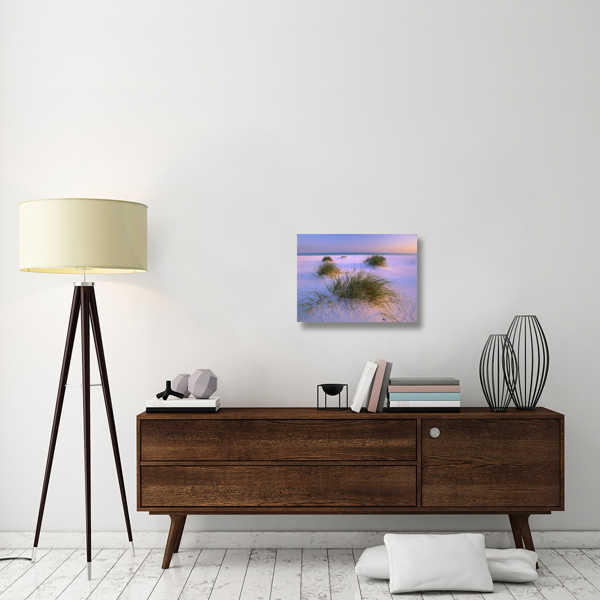 Sea Oats growing on beach, Santa Rosa Island, Gulf Islands National Seashore, Florida-Canvas Art-24&quotx18"