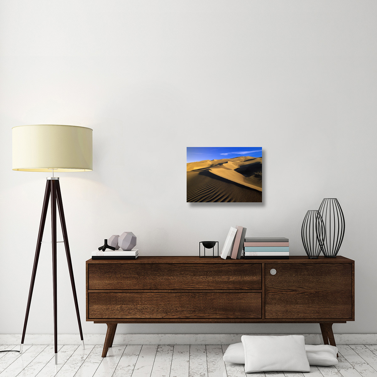 750 foot tall sand dunes, tallest in North America, Great Sand Dunes National Monument, Colorado-Canvas Art-24&quotx18"