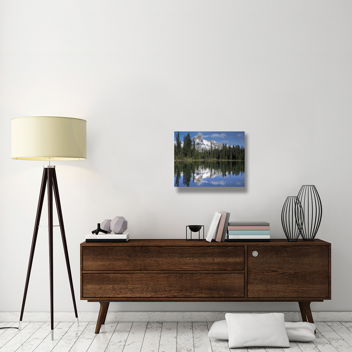 Wiwaxy Peaks and Cathedral Mountain at Lake O&quotHara, Yoho National Park, British Columbia, Canada-Canvas Art-24&quotx20"