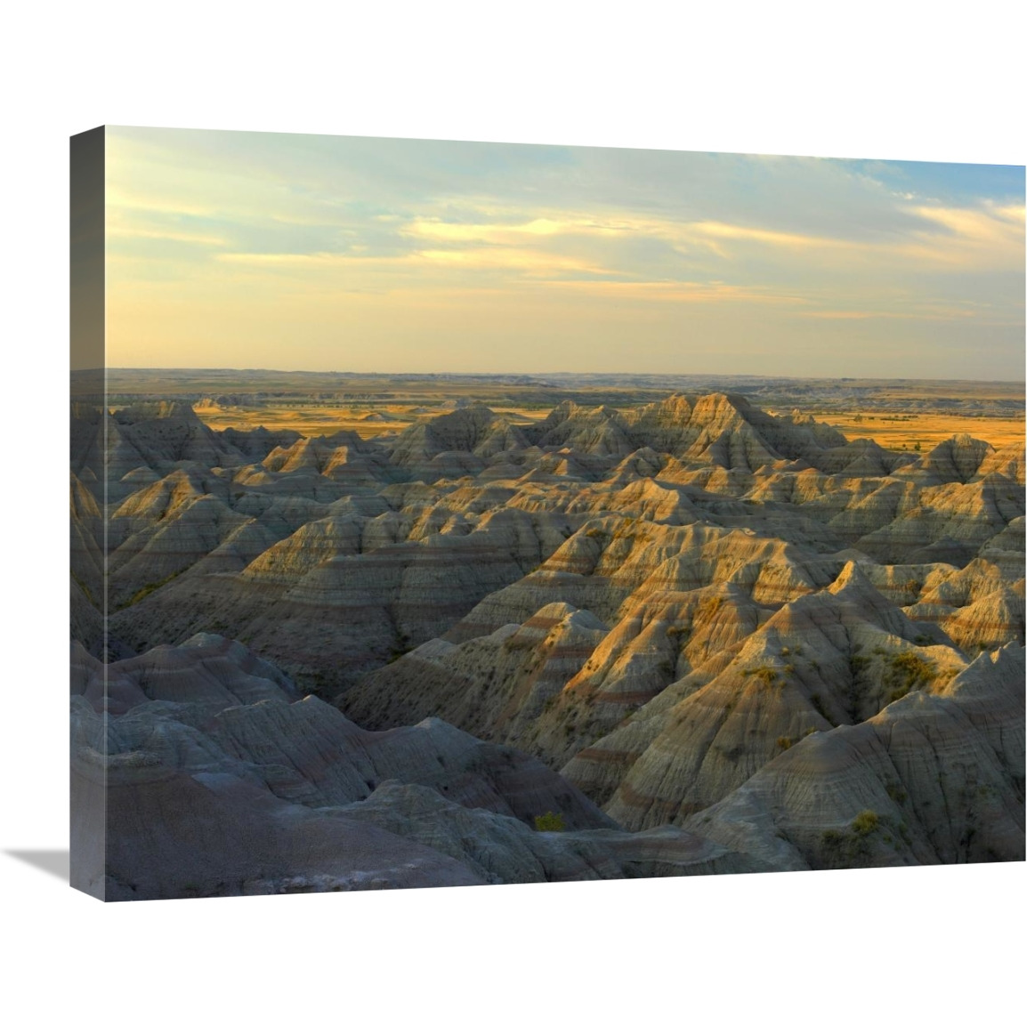 White River Overlook, Badlands National Park, South Dakota-Canvas Art-24&quotx20"