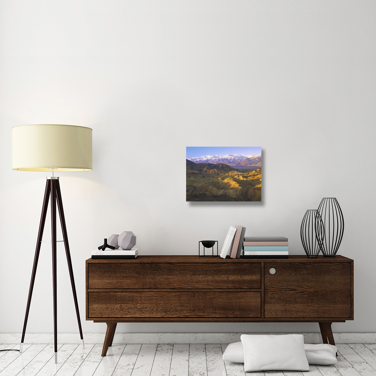 Looking at Panamint Range over the Furnace Creek playa from Zabriskie Point, Death Valley National Park, California-Canvas Art-24&quotx18"